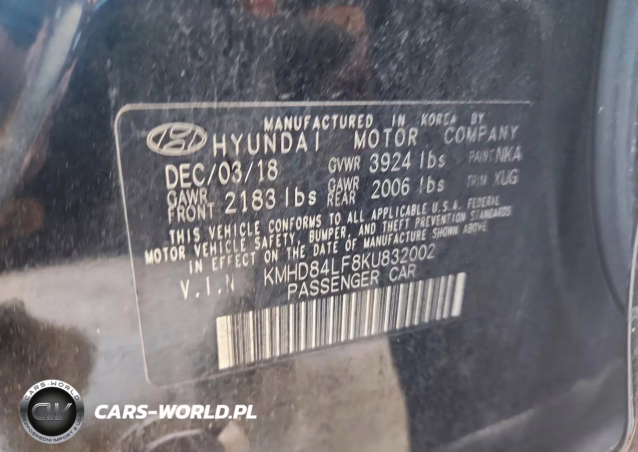 2019 Hyundai Elantra Sel VIN:KMHD84LF8KU832002 - 12