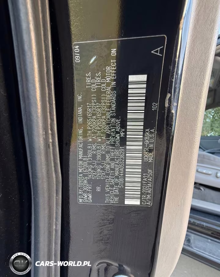 2005 Toyota Sequoia Sr5 VIN:5TDBT44A05S236291 - 10