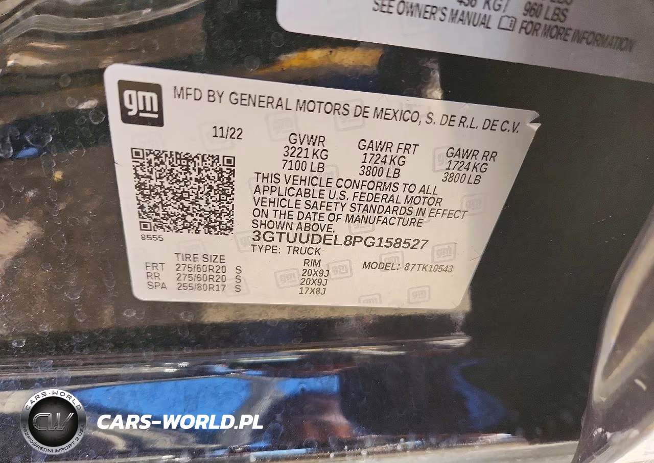 2023 GMC Sierra K1500 Slt VIN:3GTUUDEL8PG158527 - 12