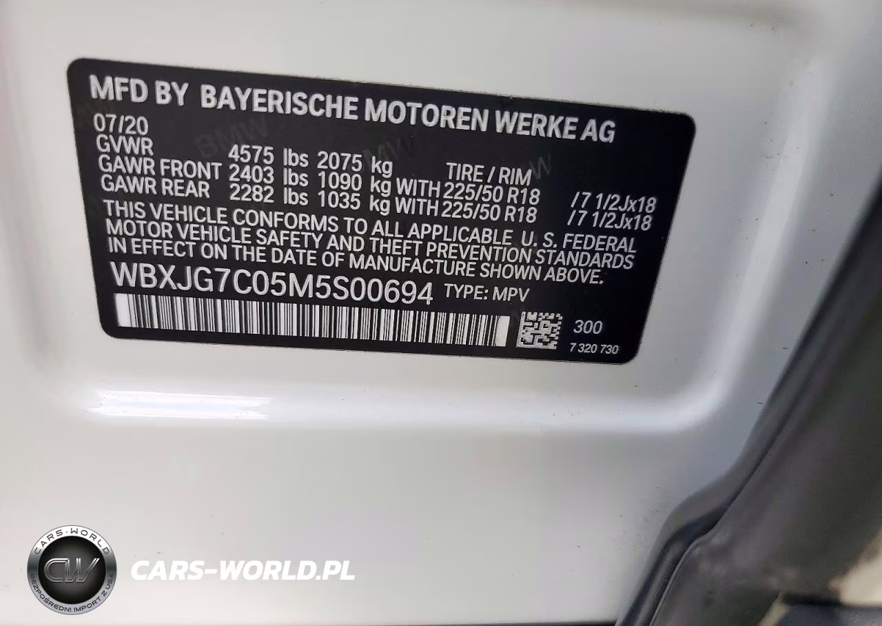 2021 BMW X1 Sdrive28I VIN:WBXJG7C05M5S00694 - 13
