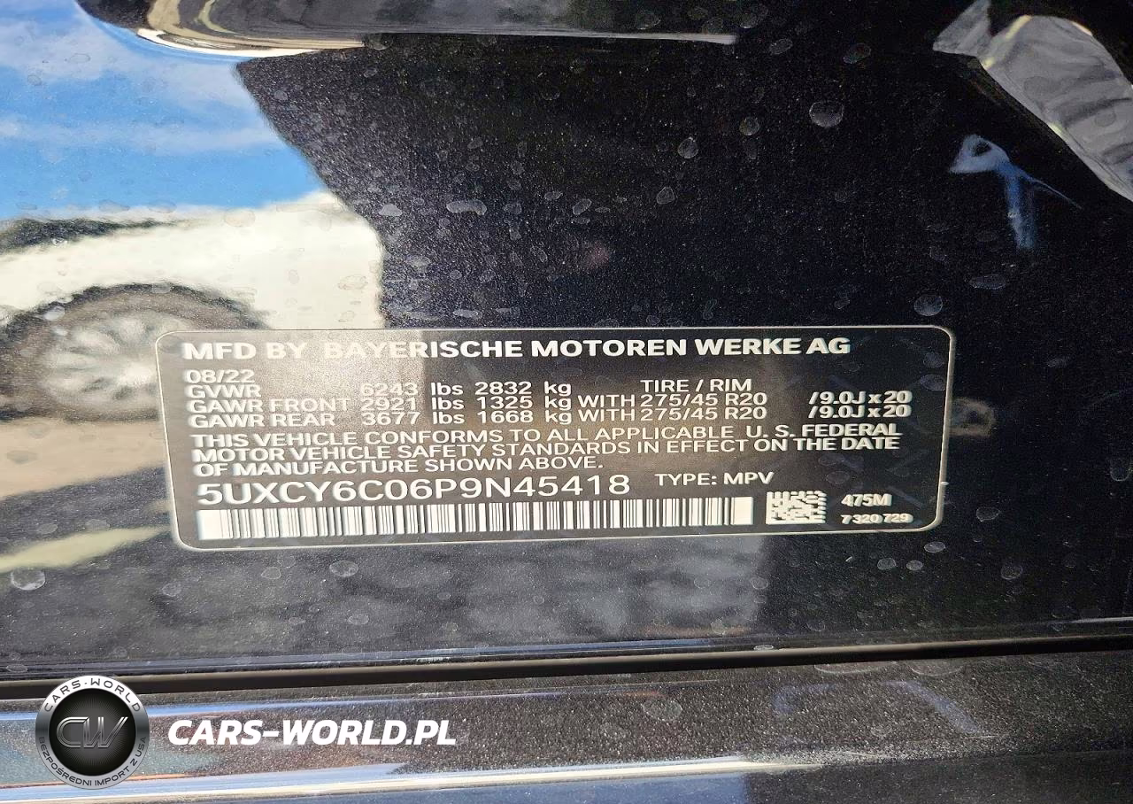 2023 BMW X6 xDrive40I VIN:5UXCY6C06P9N45418 - 13