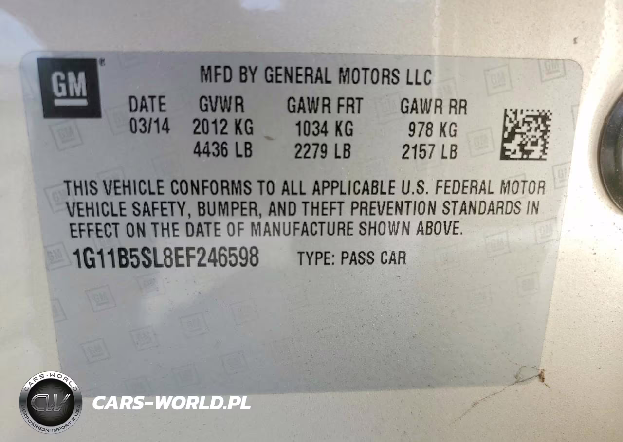 2014 Chevrolet Malibu Ls VIN:1G11B5SL8EF246598 - 12