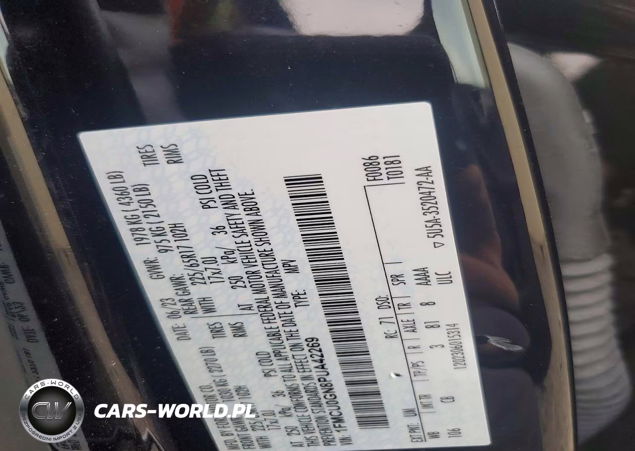 2023 Ford Escape Active VIN:1FMCU0GN8PUA42269 - 13