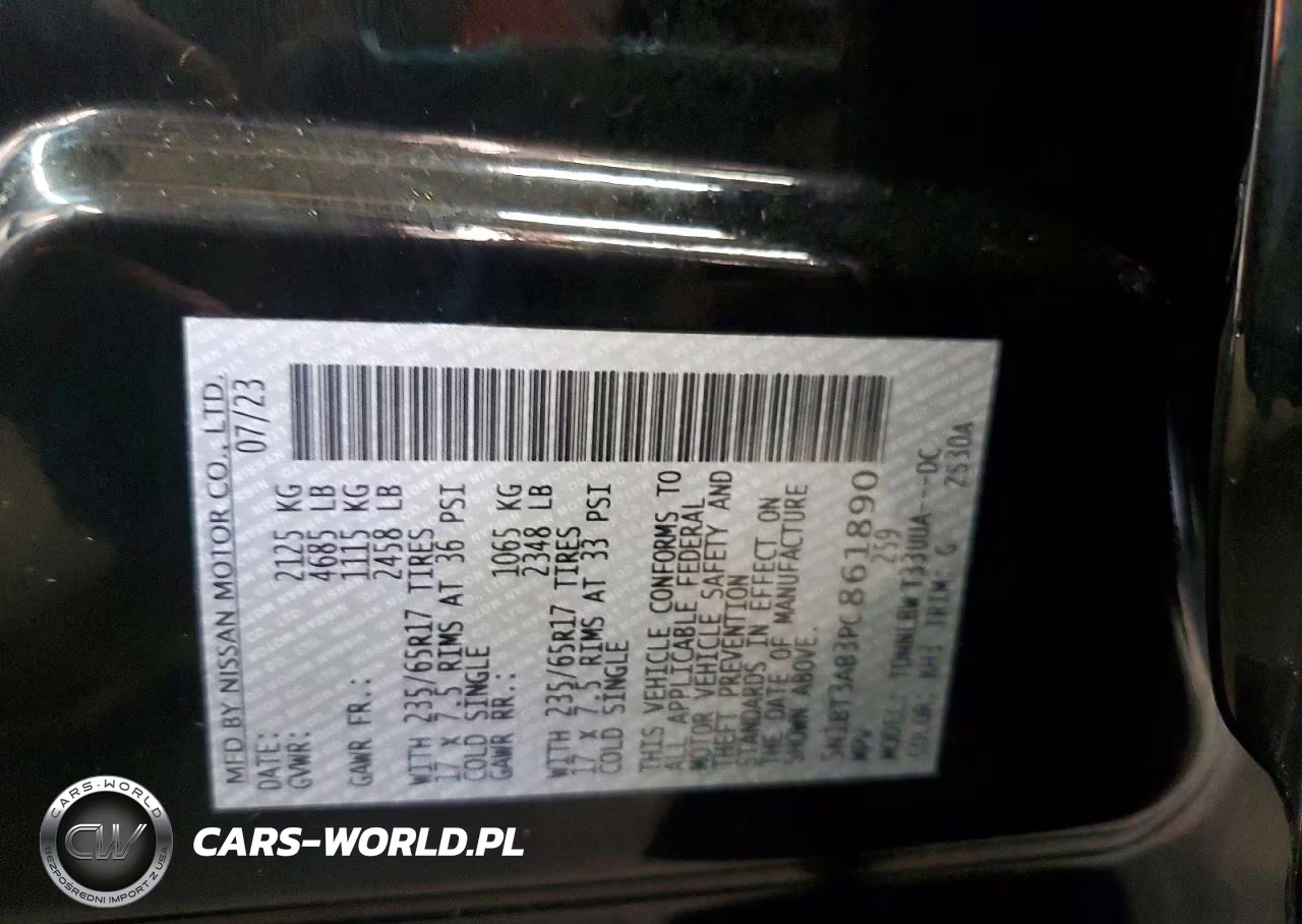 2023 Nissan Rogue S VIN:5N1BT3AB3PC861890 - 12