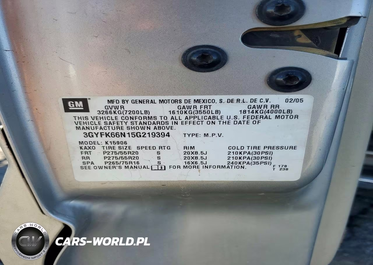 2005 Cadillac Escalade Esv VIN:3GYFK66N15G219394 - 13