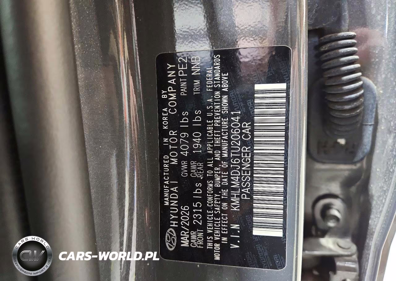 2026 Hyundai Elantra Hybrid Blue VIN:KMHLM4DJ6TU206041 - 12