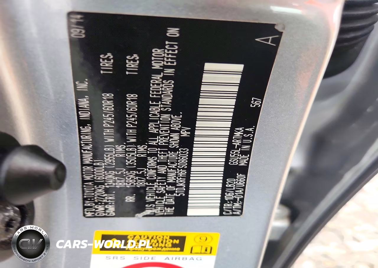 2015 Toyota Highlander Xle VIN:5TDJKRFH6FS086033 - 13