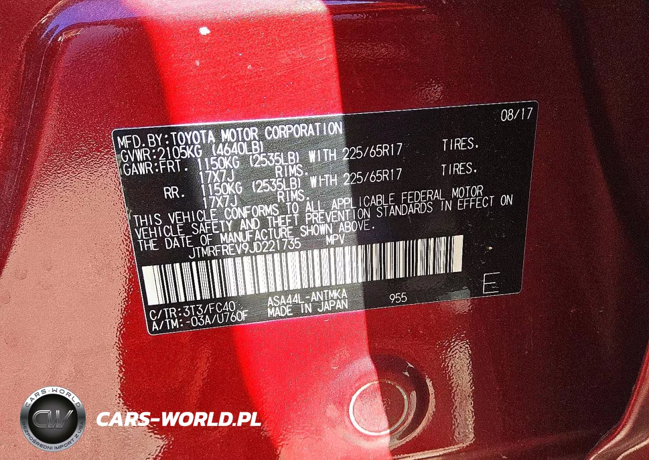 2018 Toyota Rav4 Xle VIN:JTMRFREV9JD221735 - 14