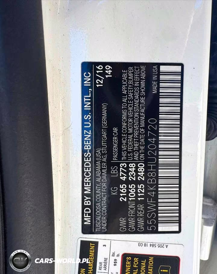 2017 Mercedes-Benz C 300 4Matic VIN:55SWF4KB8HU204720 - 10