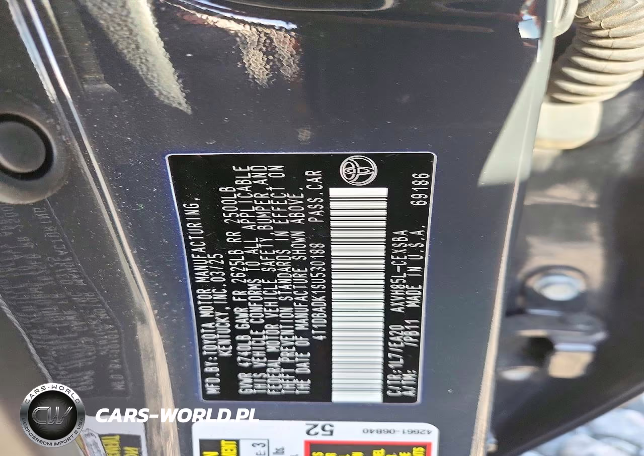2025 Toyota Camry Se VIN:4T1DBADK1SU530188 - 12