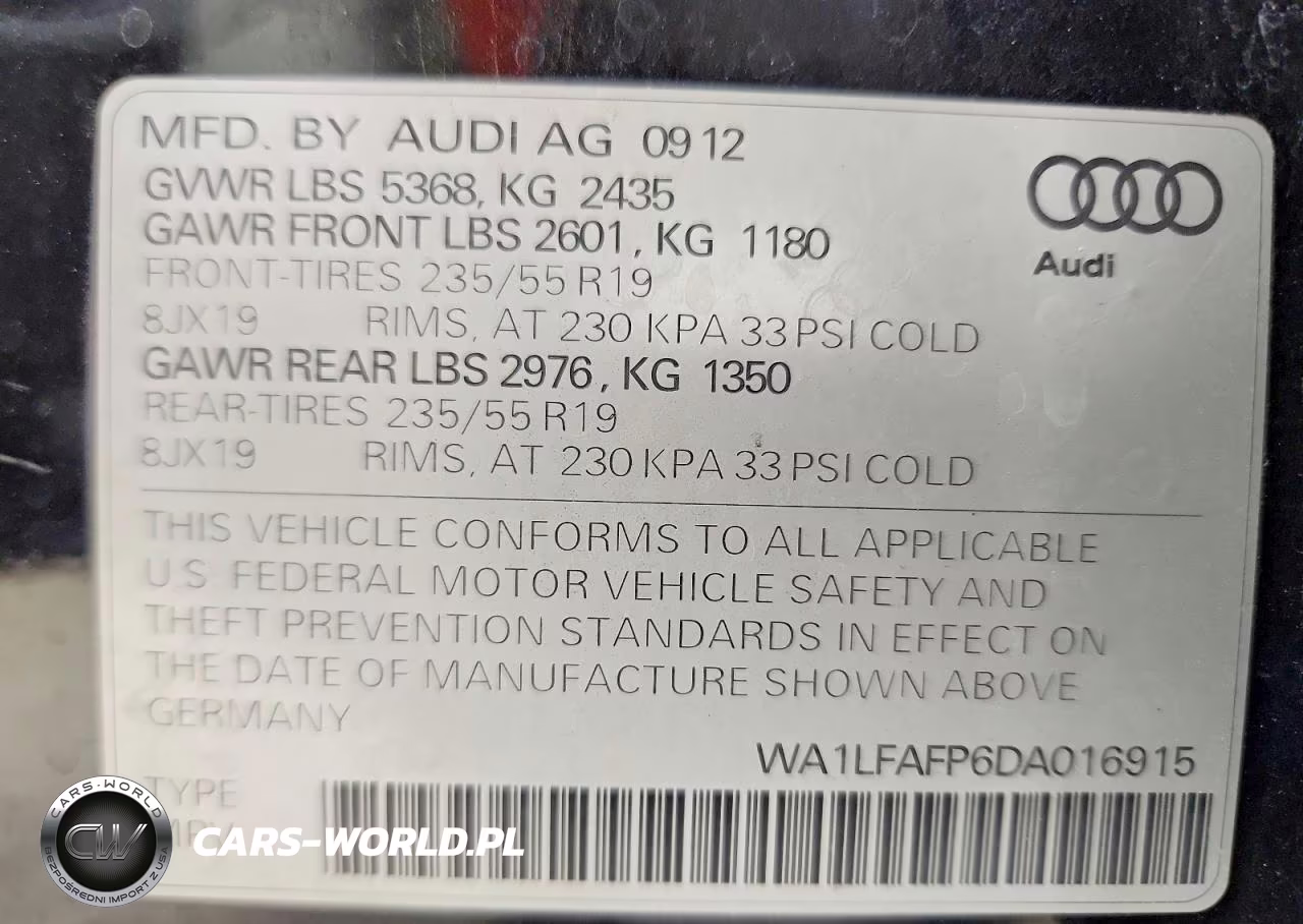 2013 Audi Q5 Premium Plus VIN:WA1LFAFP6DA016915 - 13