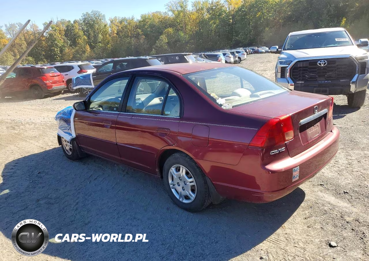 2002 Honda Civic Lx VIN:2HGES16572H555259 - 2