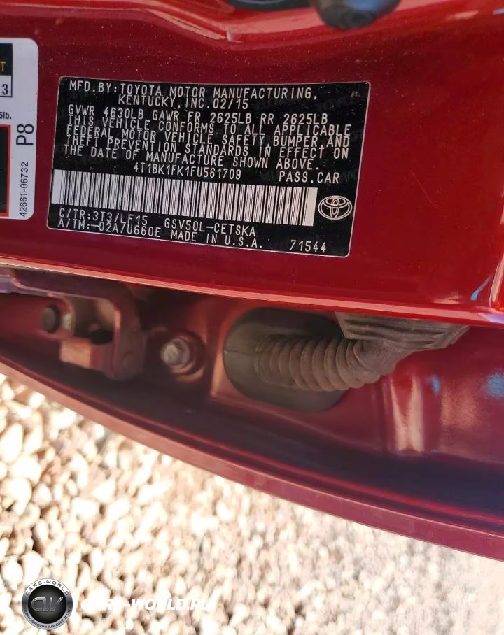 2015 Toyota Camry Xse V6 VIN:4T1BK1FK1FU561709 - 12