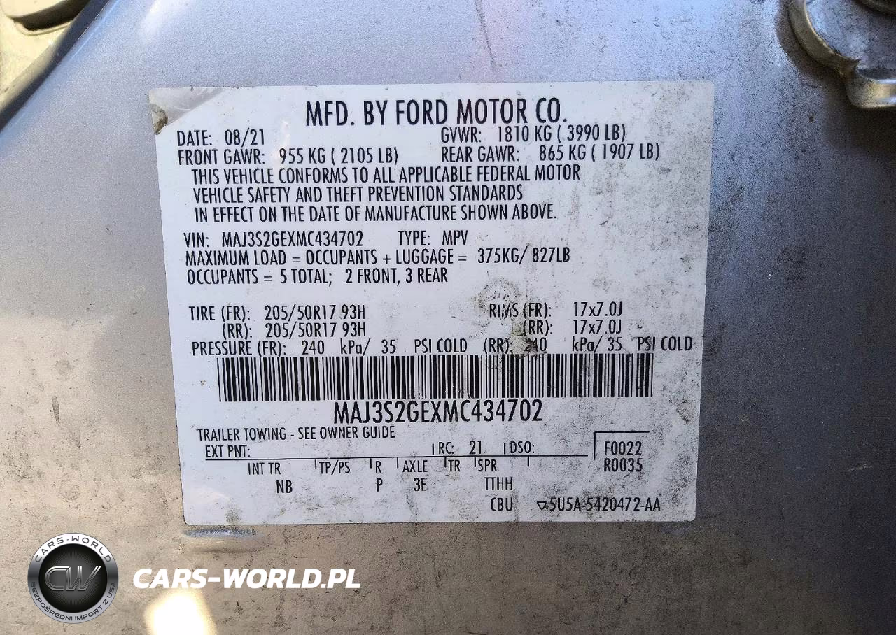 2021 Ford Ecosport Se VIN:MAJ3S2GEXMC434702 - 13