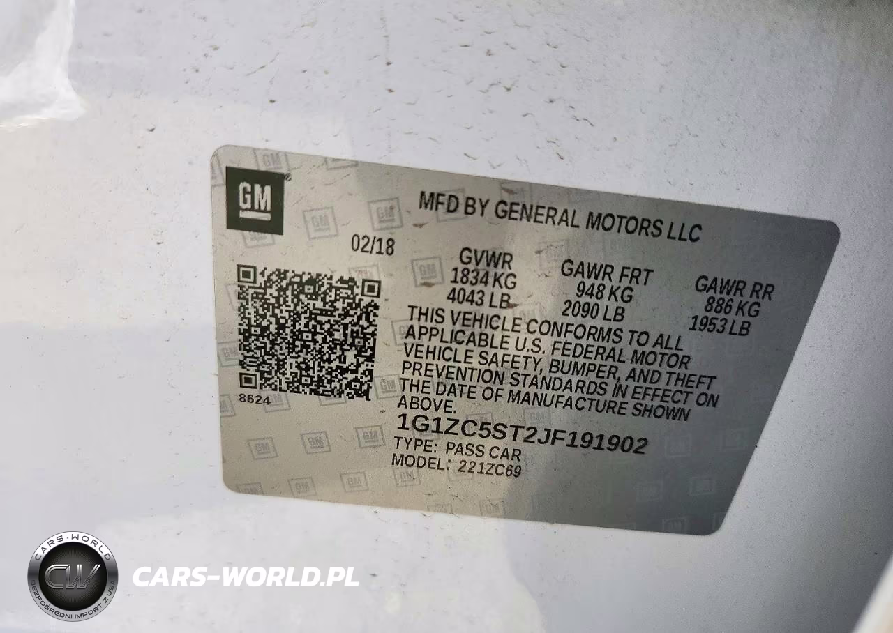 2018 Chevrolet Malibu Ls VIN:1G1ZC5ST2JF191902 - 12