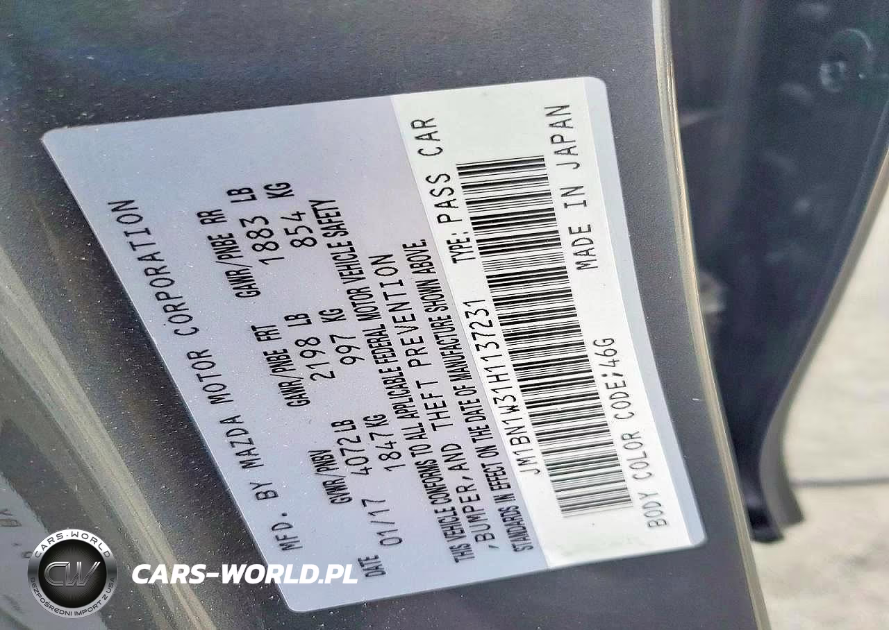 2017 Mazda 3 Grand Touring VIN:JM1BN1W31H1137231 - 12