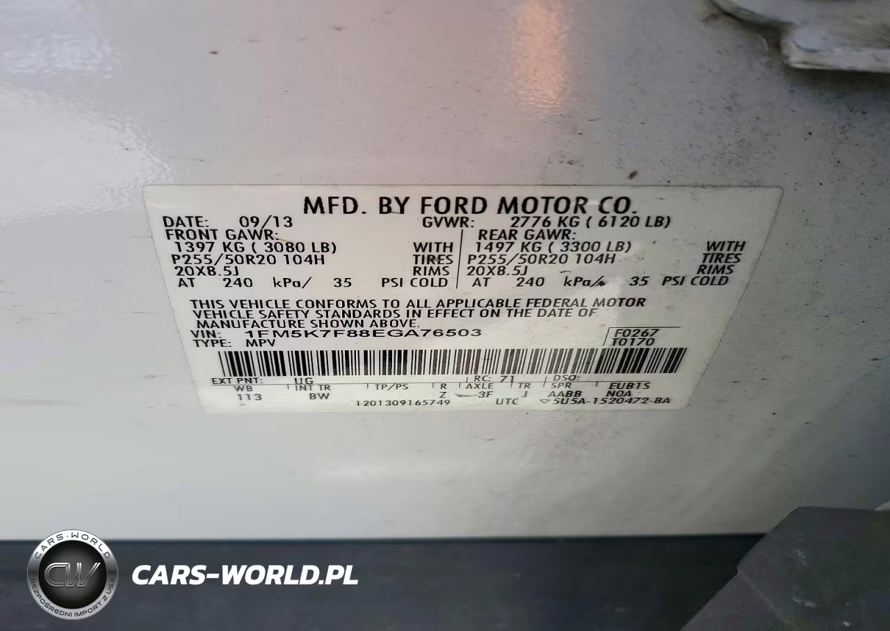 2014 Ford Explorer Limited VIN:1FM5K7F88EGA76503 - 13