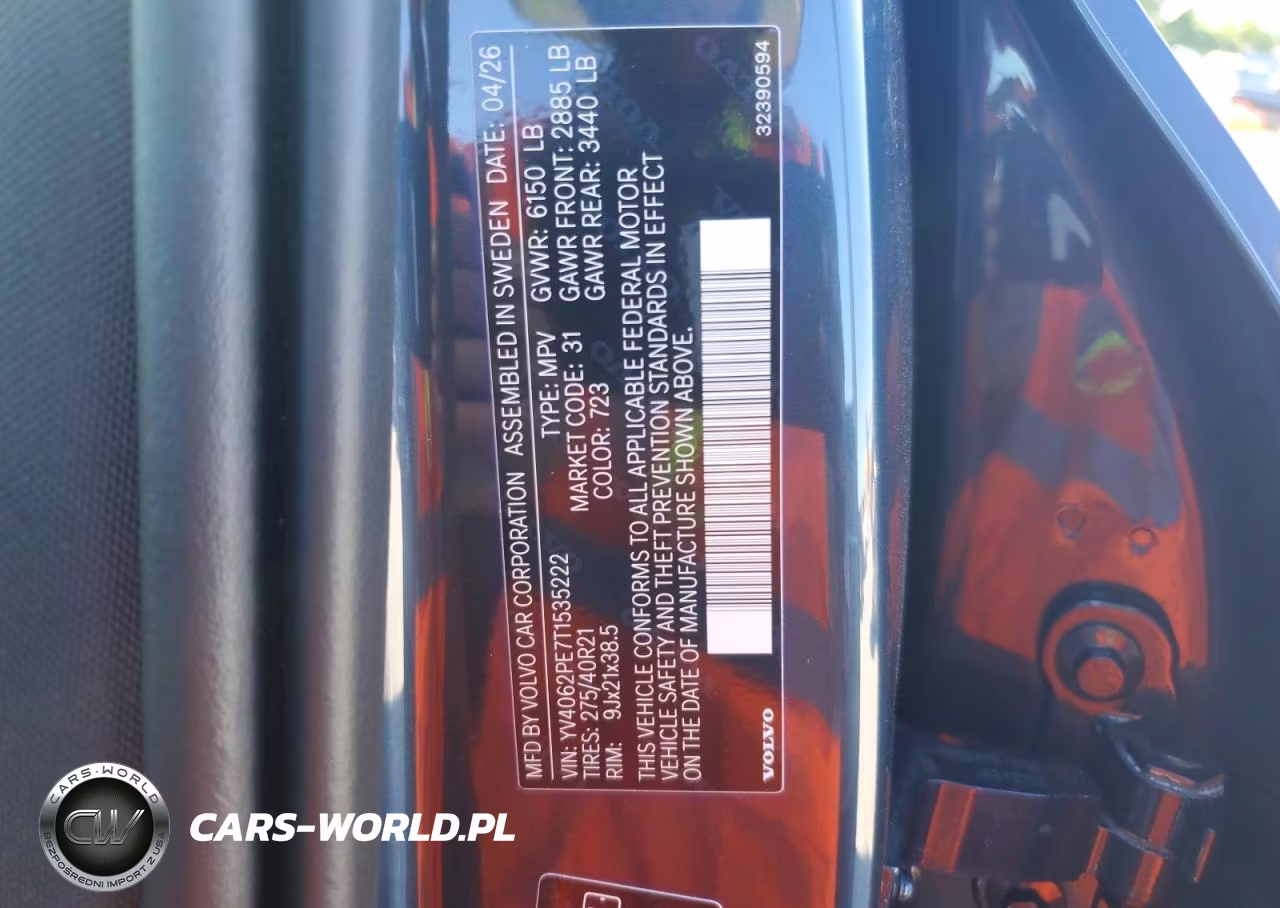 2026 Volvo Xc90 Plus VIN:YV4062PE7T1535222 - 13