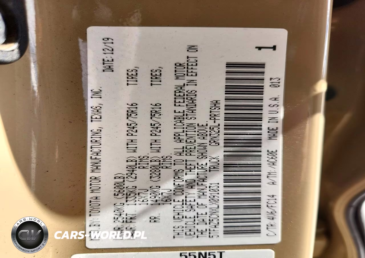 2020 Toyota Tacoma Sr5 V6 VIN:5TFAZ5CNXLX091031 - 12