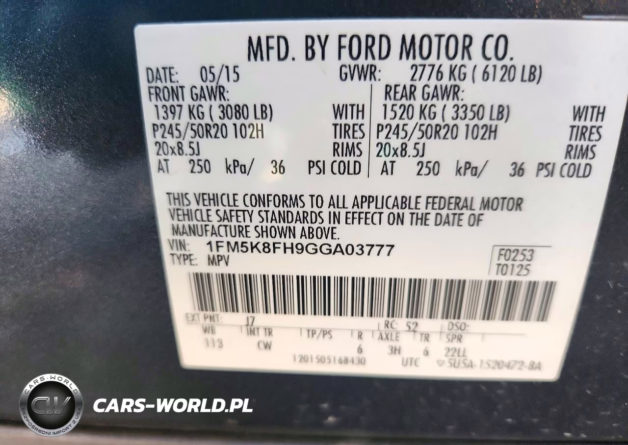 2016 Ford Explorer Limited VIN:1FM5K8FH9GGA03777 - 14