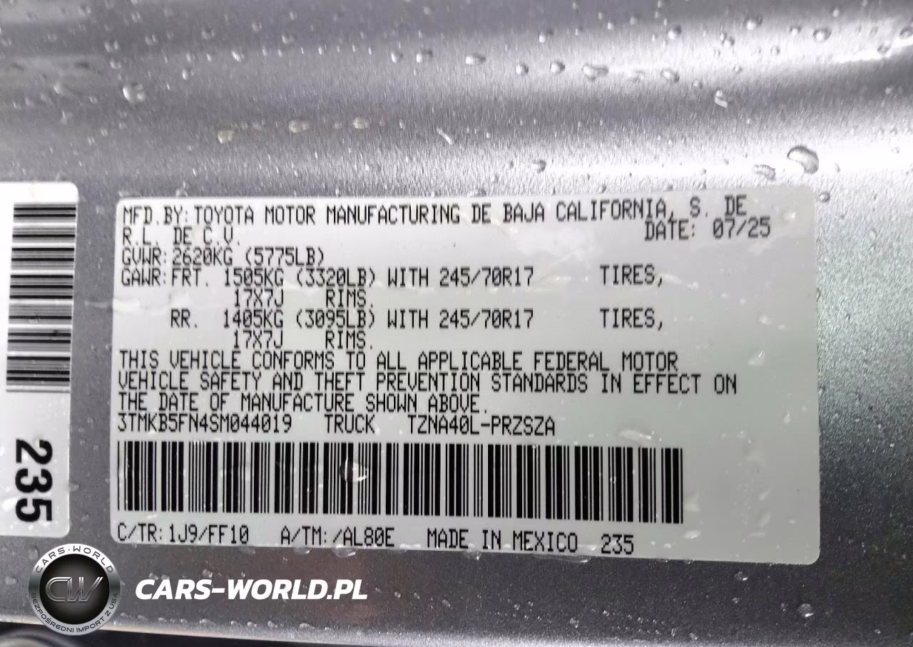 2025 Toyota Tacoma Sr5 VIN:3TMKB5FN4SM044019 - 13