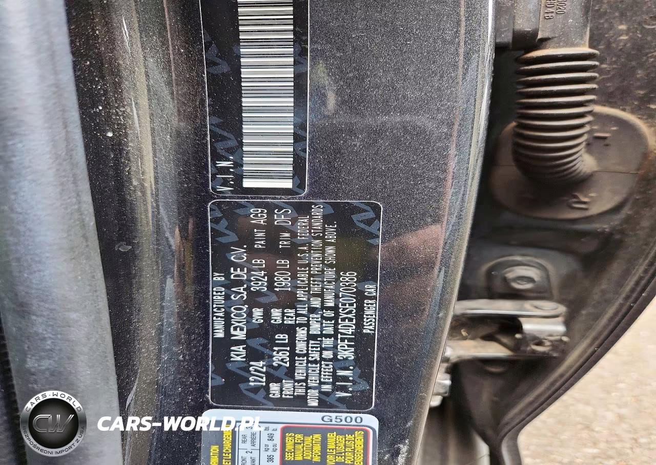 2025 Kia K4 Lxs VIN:3KPFT4DEXSE070386 - 13