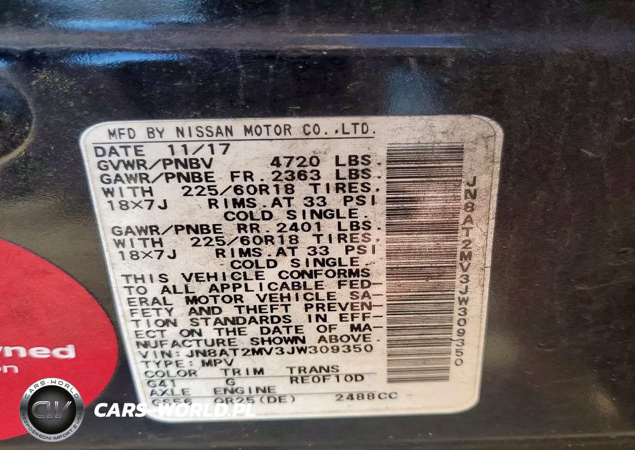 2018 Nissan Rogue Sl VIN:JN8AT2MV3JW309350 - 12