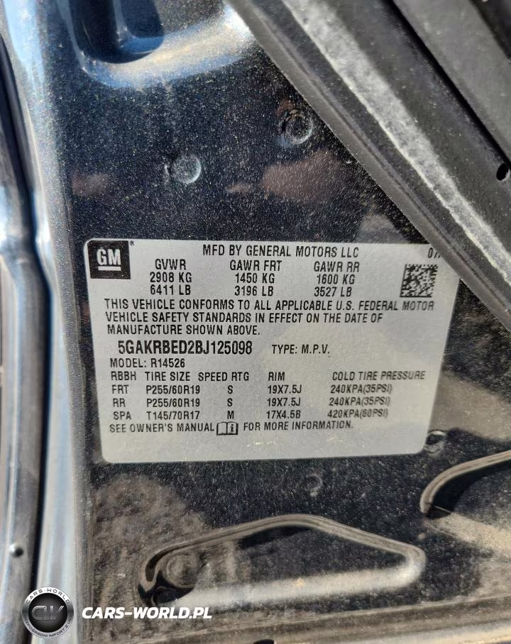 2011 Buick Enclave Cxl VIN:5GAKRBED2BJ125098 - 13