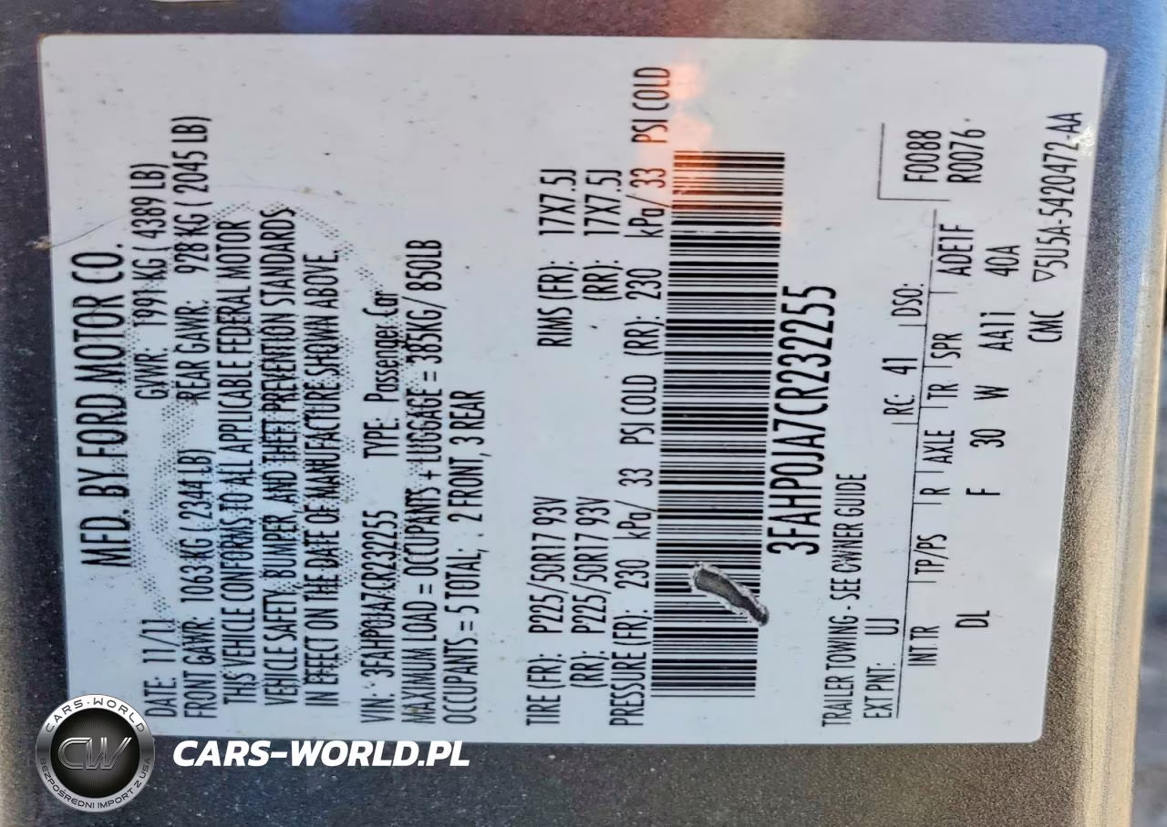2012 Ford Fusion Sel VIN:3FAHP0JA7CR232255 - 13