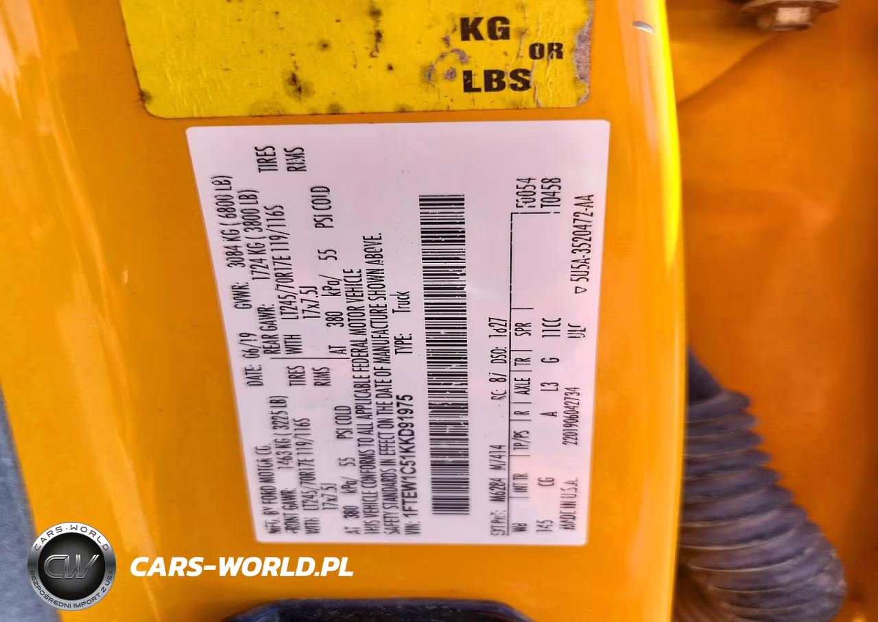 2019 Ford F150 Supercrew VIN:1FTEW1C51KKD91975 - 12