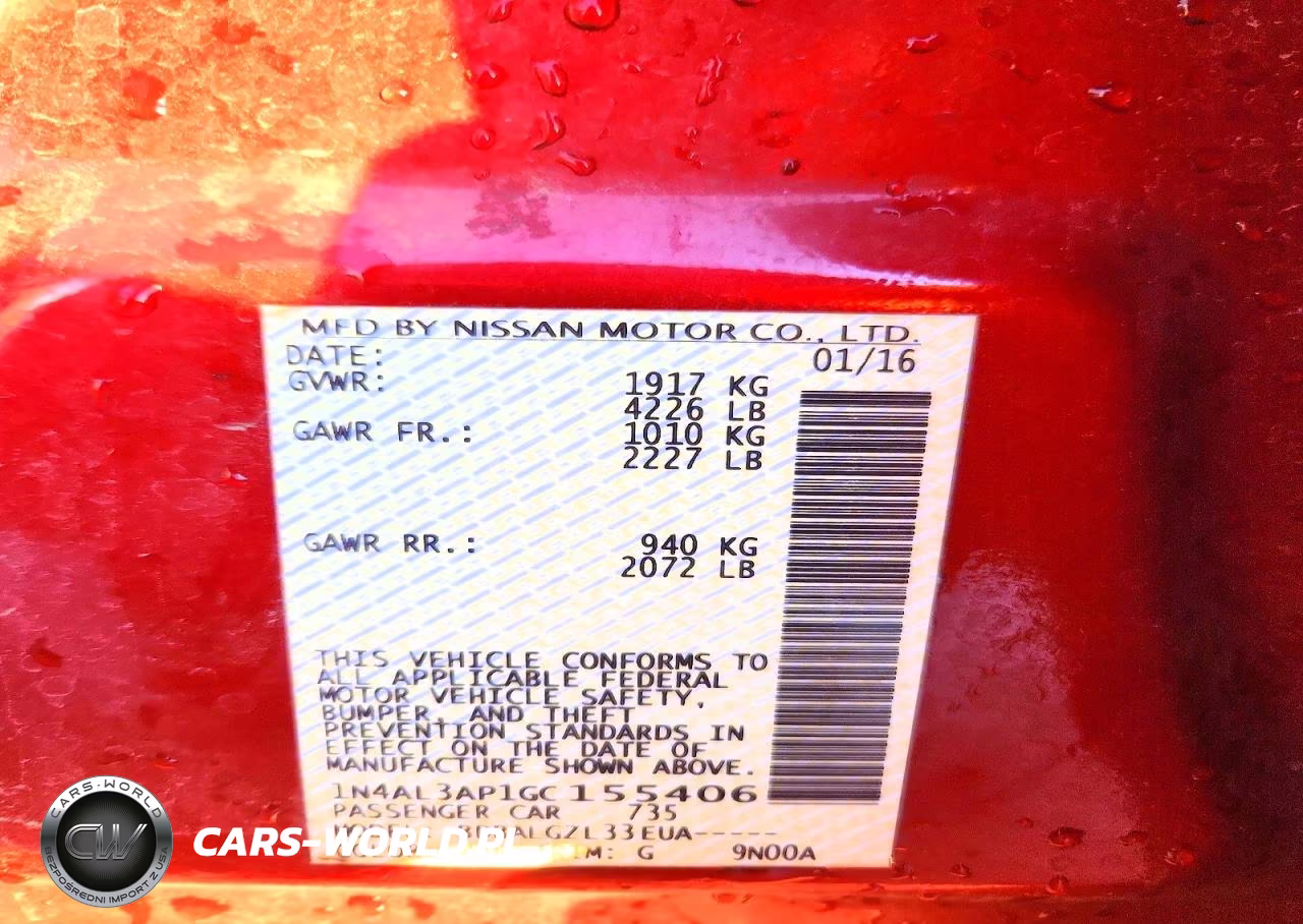 2016 Nissan Altima 2.5 VIN:1N4AL3AP1GC155406 - 12