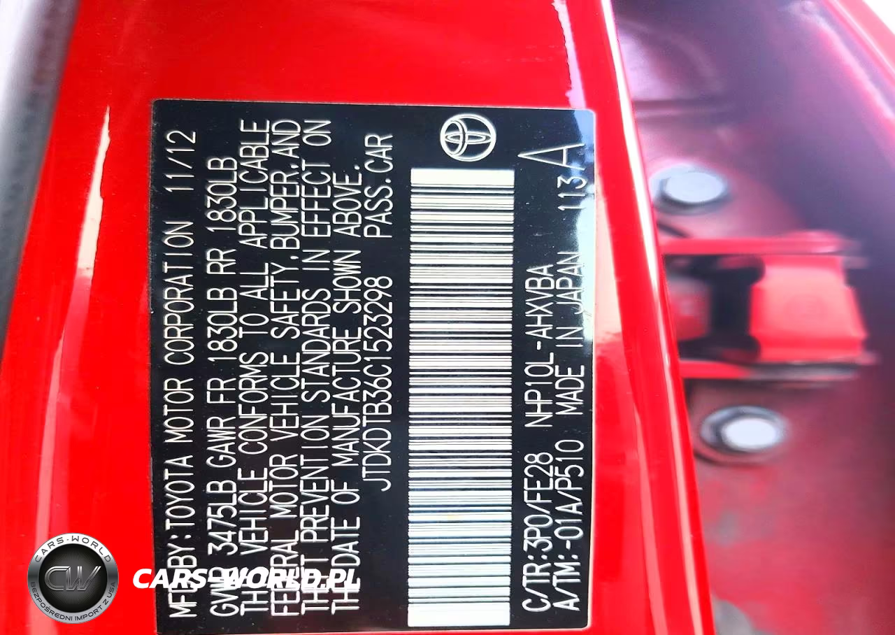 2012 Toyota Prius C VIN:JTDKDTB36C1523298 - 12