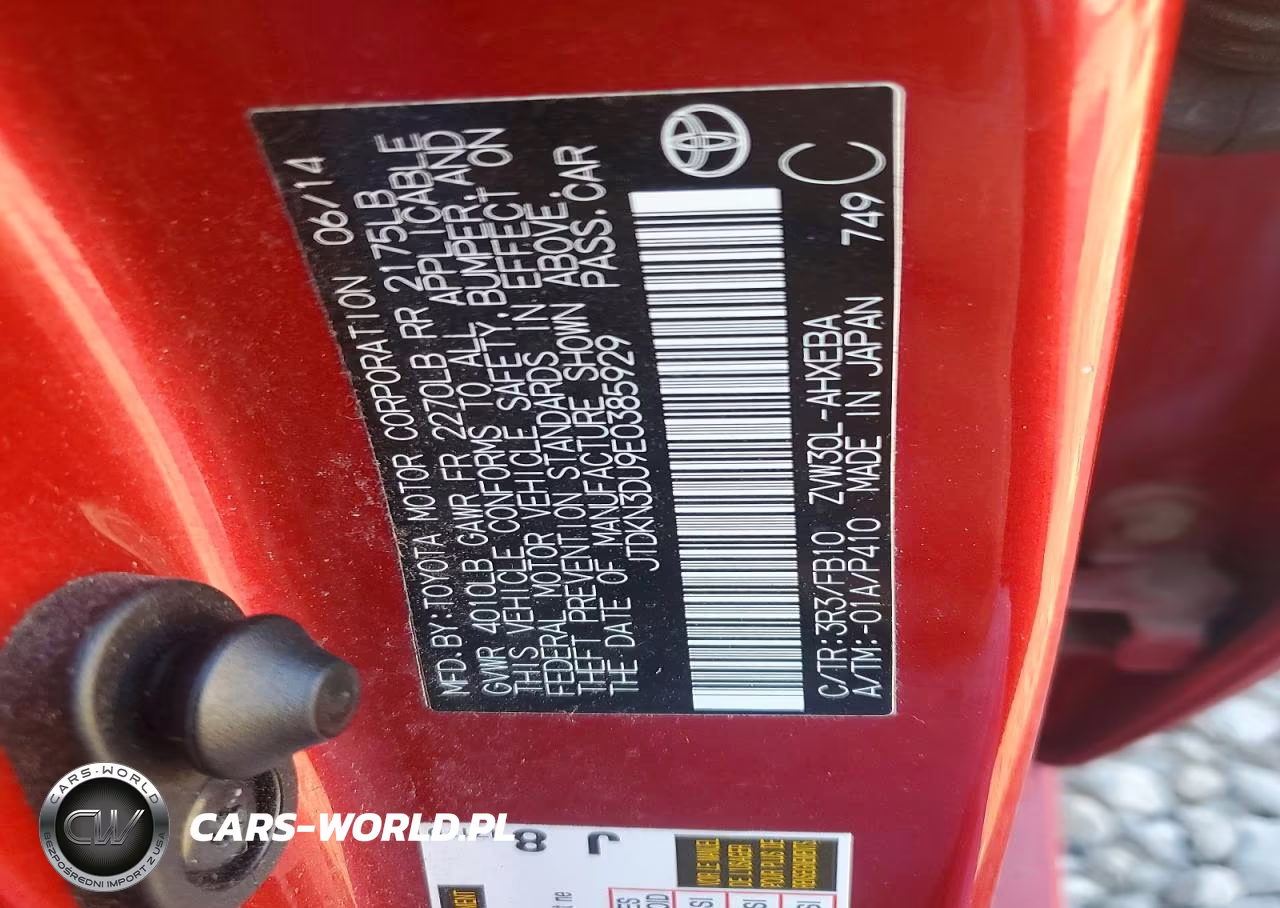 2014 Toyota Prius Three VIN:JTDKN3DU9E0385929 - 12