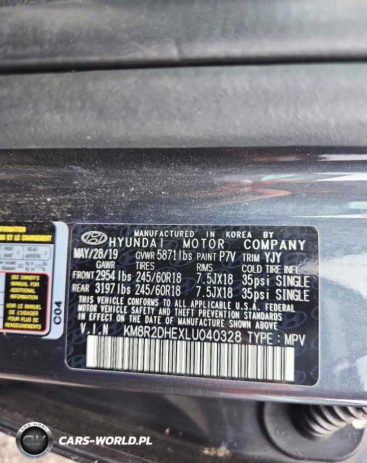 2020 Hyundai Palisade VIN:KM8R2DHEXLU040328 - 13