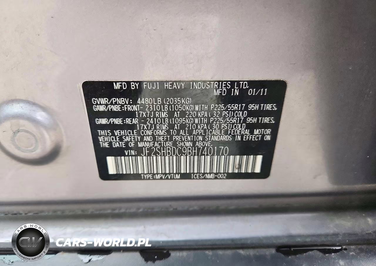 2011 Subaru Forester 2.5X Premium VIN:JF2SHBDC9BH740170 - 12