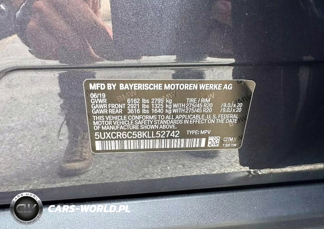 2019 BMW X5 xDrive40I VIN:5UXCR6C58KLL52742 - 10