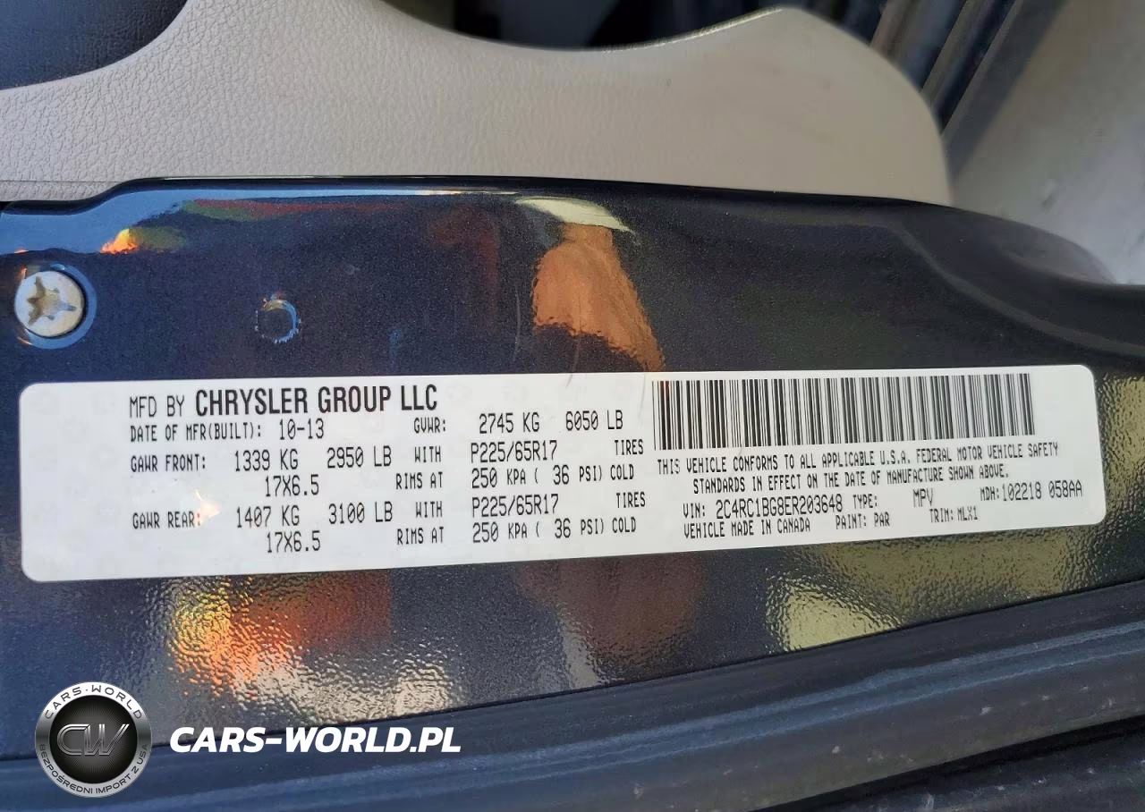 2014 Chrysler Town & Country Touring VIN:2C4RC1BG8ER203648 - 14