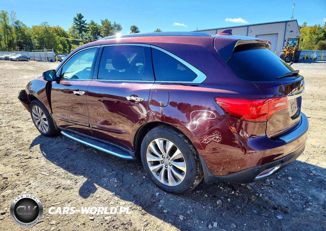 2014 Acura Mdx Technology VIN:5FRYD4H45EB025683 - 2