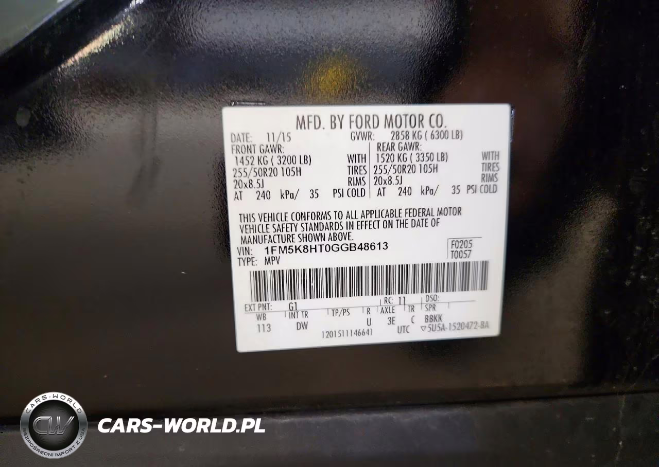 2016 Ford Explorer Platinum VIN:1FM5K8HT0GGB48613 - 13