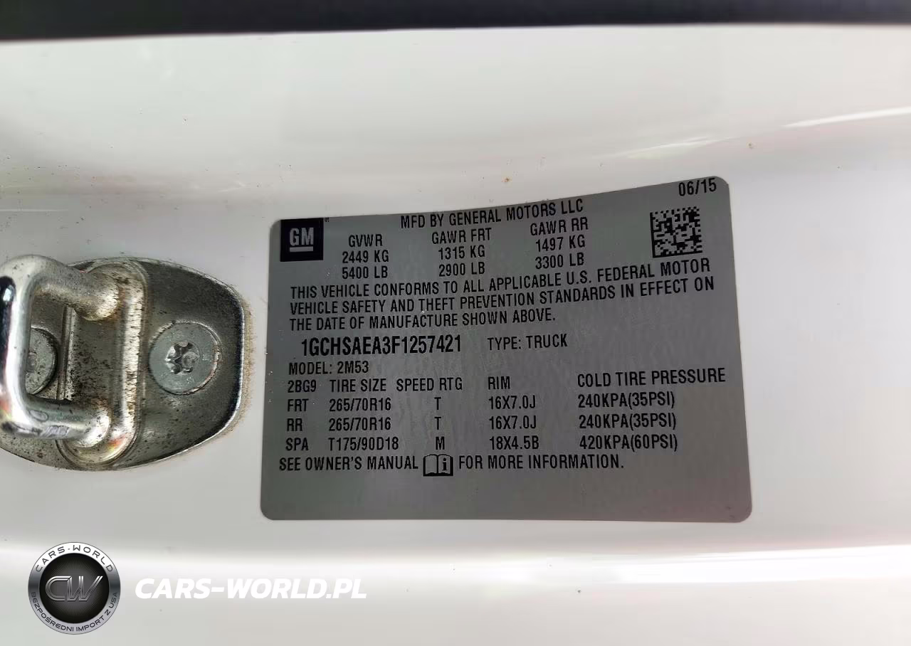 2015 Chevrolet Colorado VIN:1GCHSAEA3F1257421 - 12