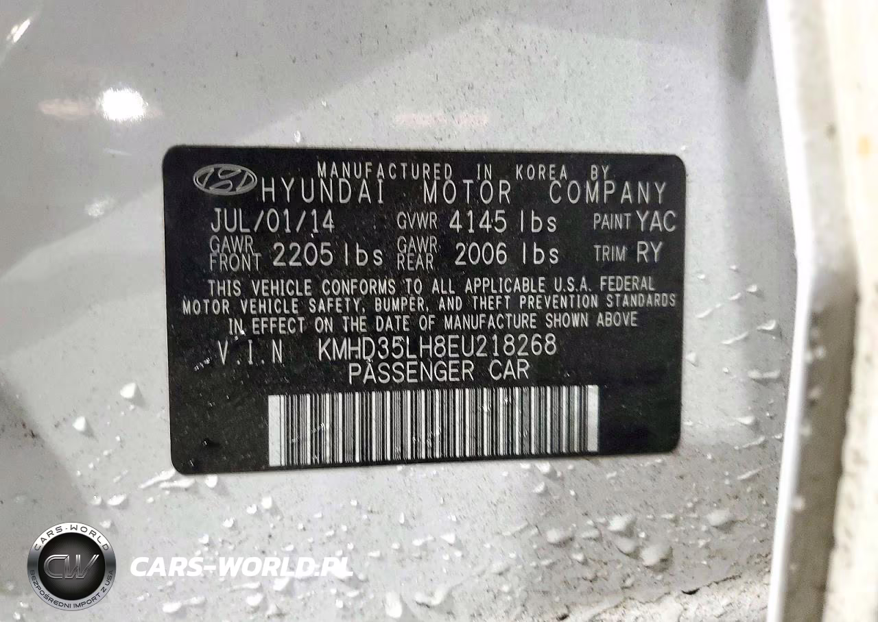 2014 Hyundai Elantra Gt Base VIN:KMHD35LH8EU218268 - 12