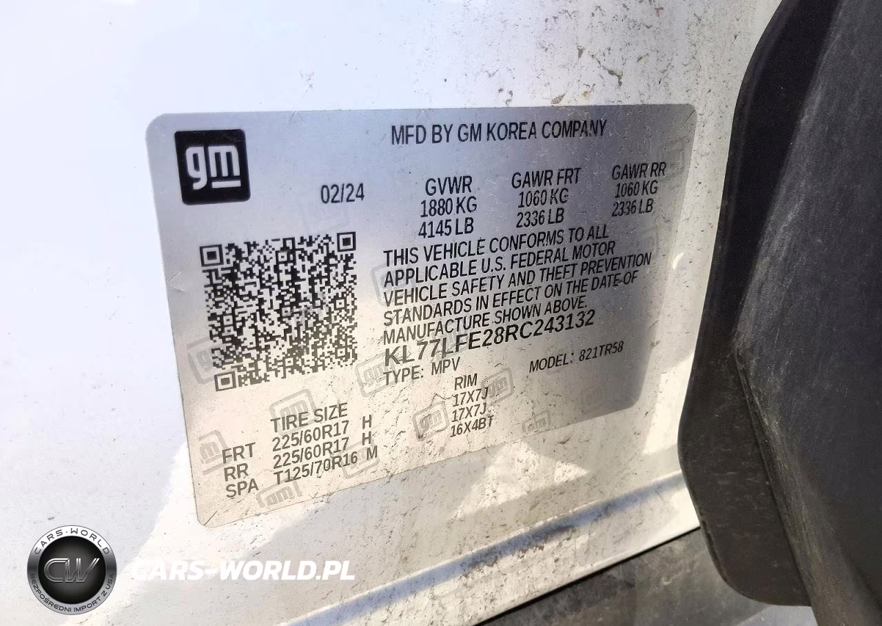 2024 Chevrolet Trax Ls VIN:KL77LFE28RC243132 - 13