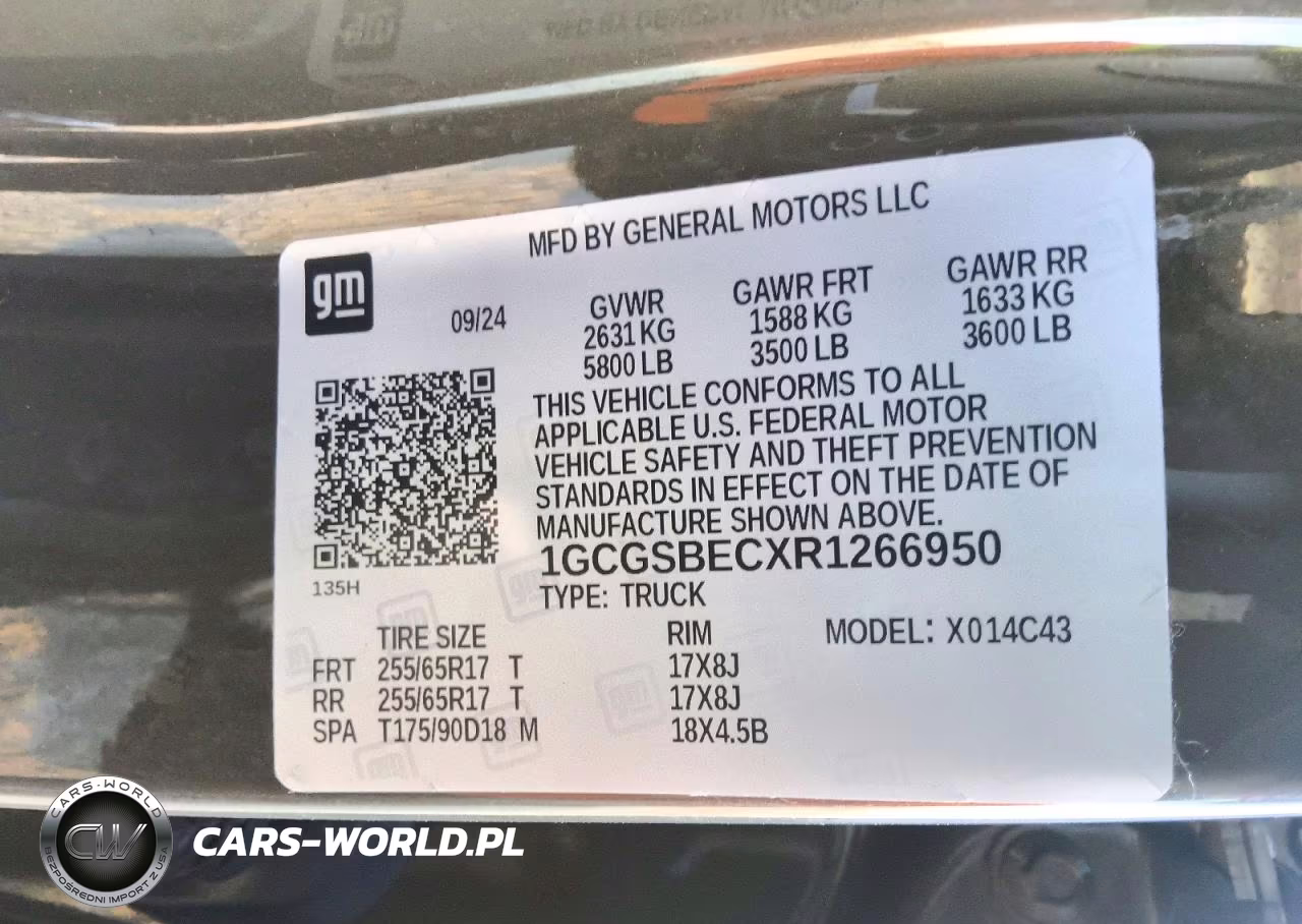 2024 Chevrolet Colorado VIN:1GCGSBECXR1266950 - 12