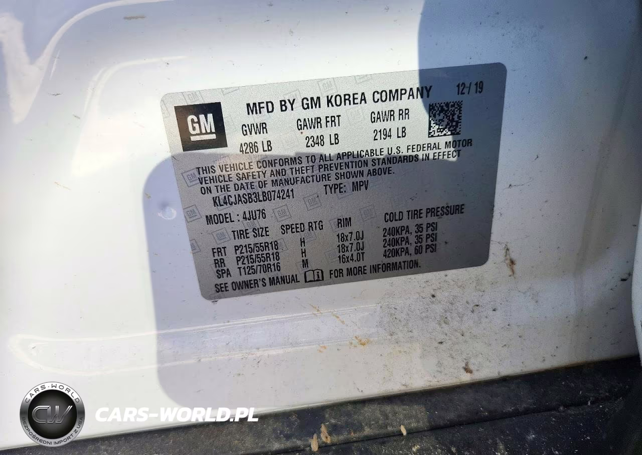 2020 Buick Encore Preferred VIN:KL4CJASB3LB074241 - 13