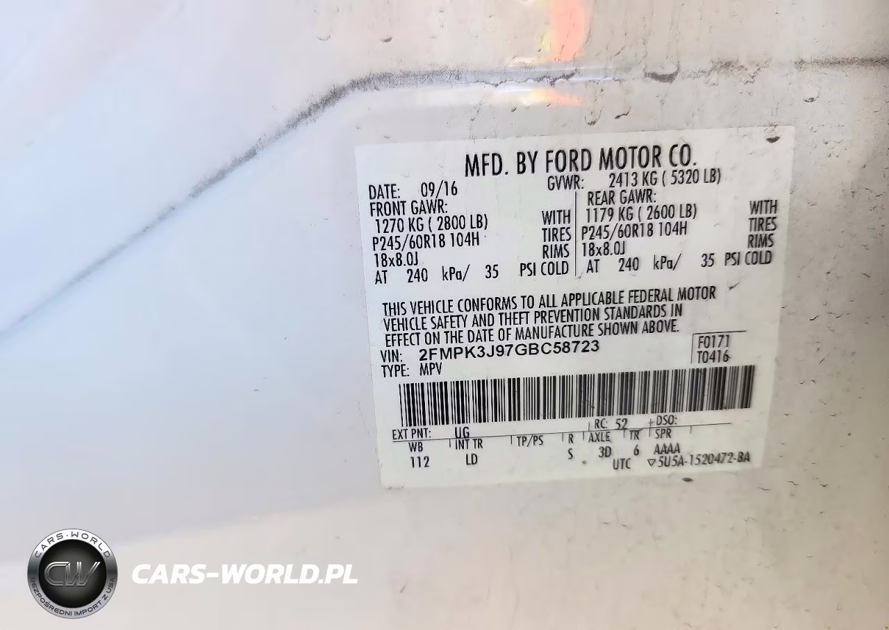2016 Ford Edge Sel VIN:2FMPK3J97GBC58723 - 13