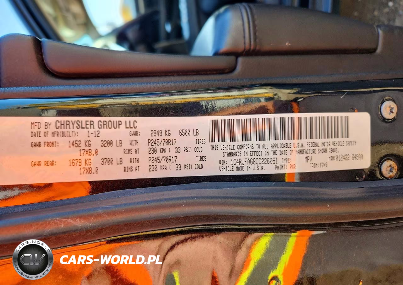2012 Jeep Grand Cherokee Laredo VIN:1C4RJFAG8CC226051 - 13