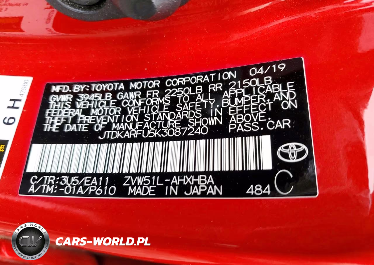 2019 Toyota Prius Limited VIN:JTDKARFU5K3087240 - 12