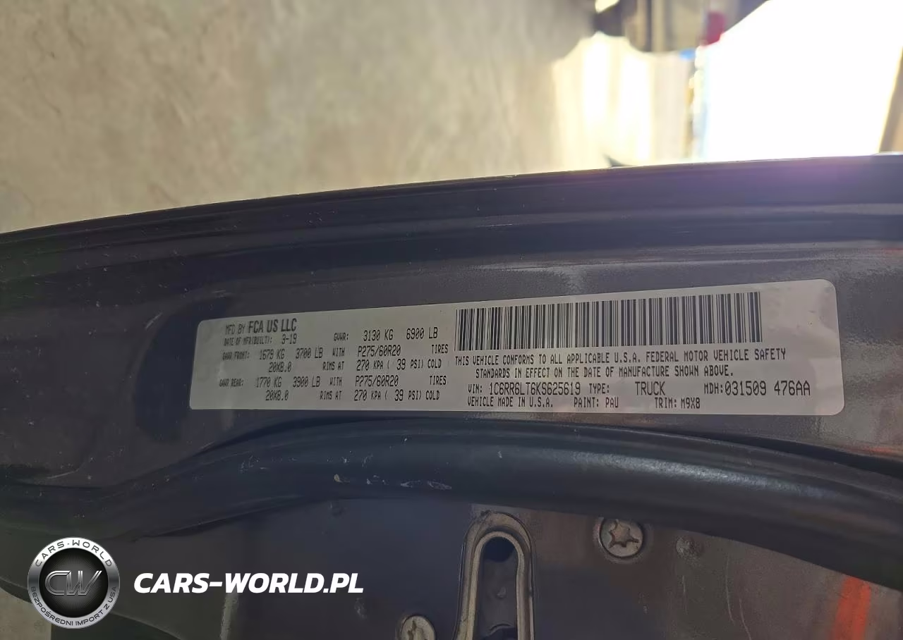 2019 Ram 1500 Classic Slt VIN:1C6RR6LT6KS625619 - 13