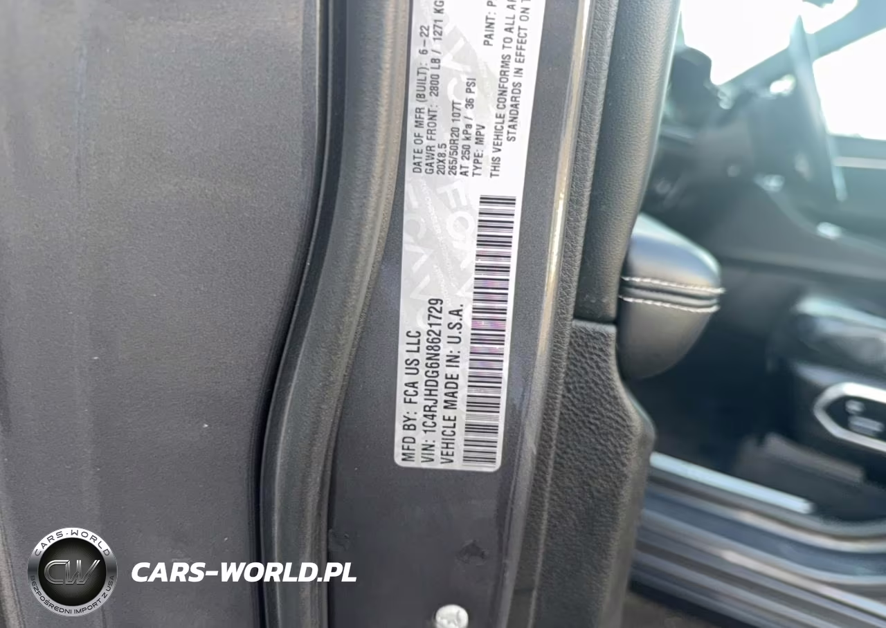 2022 Jeep Grand Cherokee Overland VIN:1C4RJHDG6N8621729 - 10