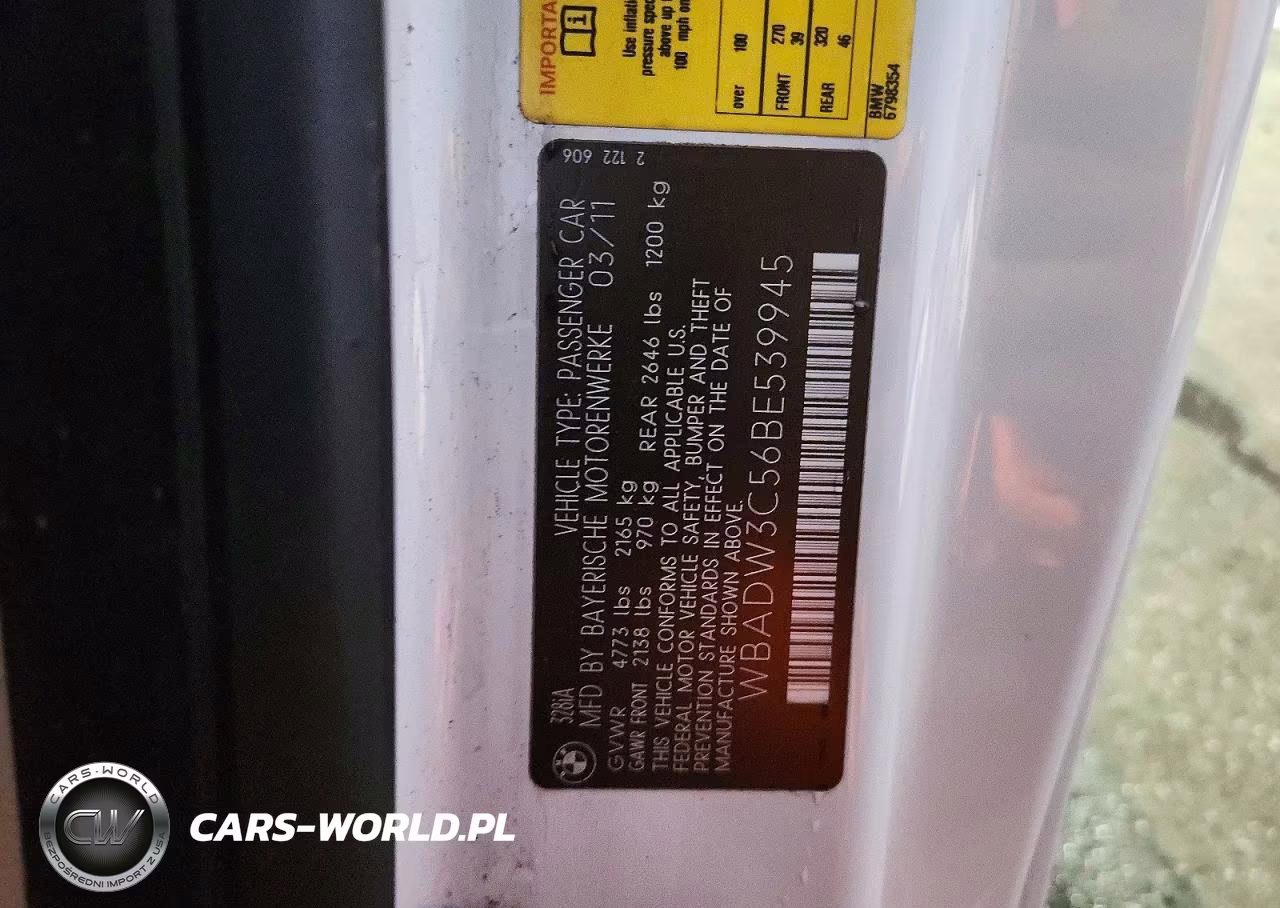 2011 BMW 328 I VIN:WBADW3C56BE539945 - 12